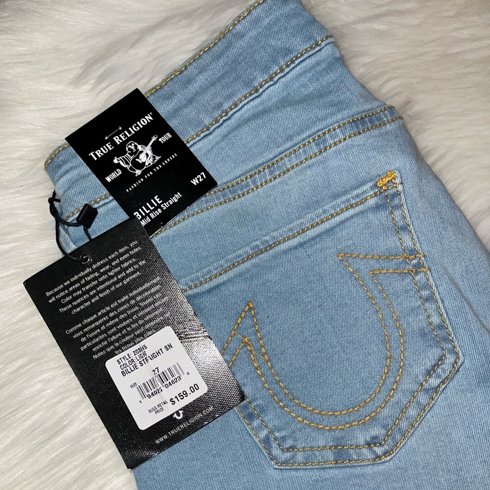 True Religion Light Blue Denim Jeans